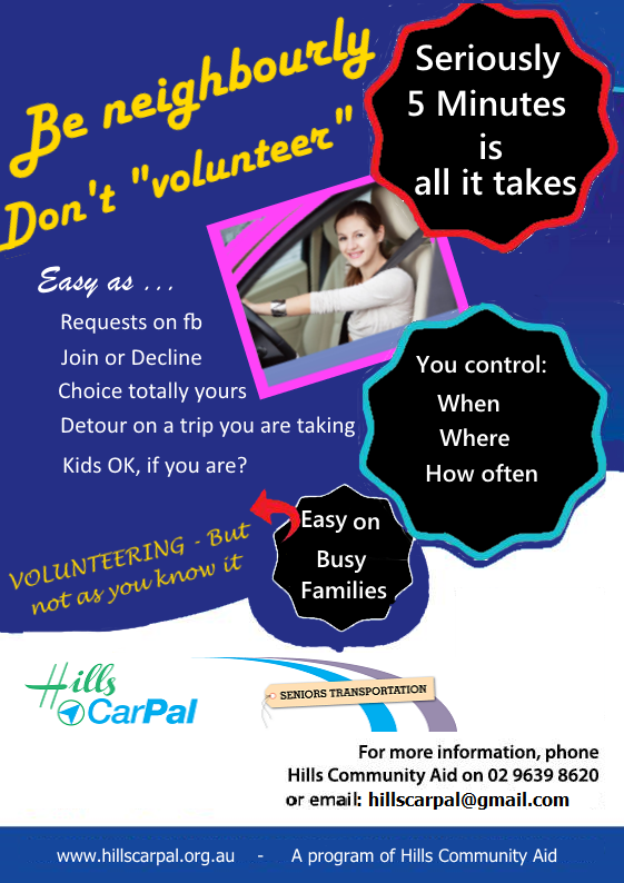Flyer - Be neighbourly Dont volunteer